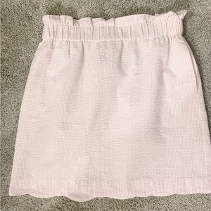 Pink and white Lauren James seersucker skirt